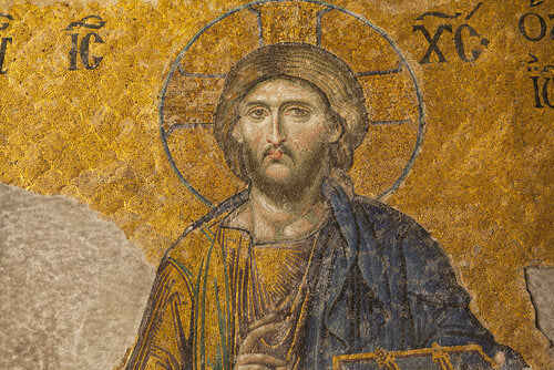 Byzantine Icon of Christ at Haghia Sophia